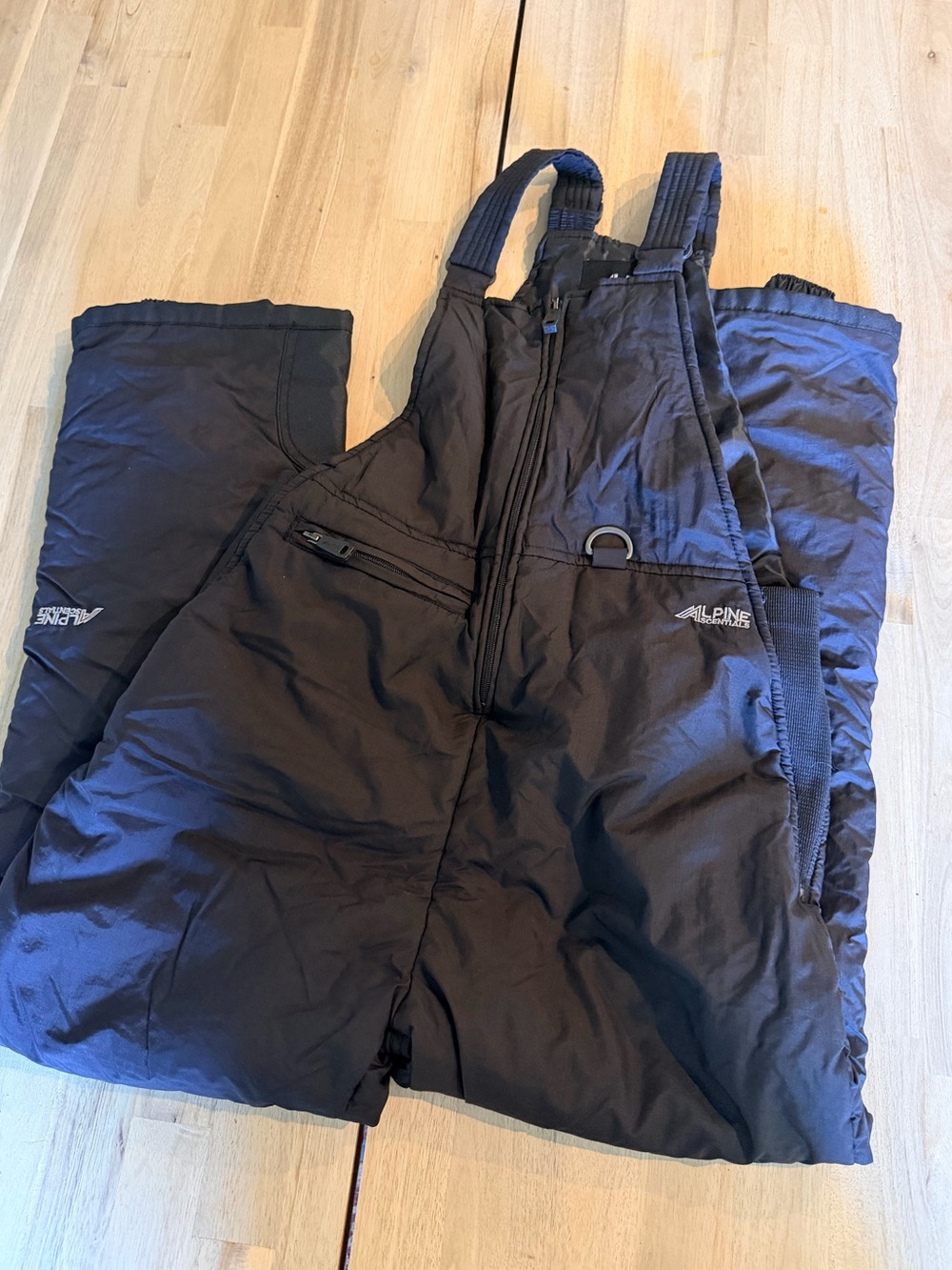 Alpine Black Insulated Ski Bib Pants